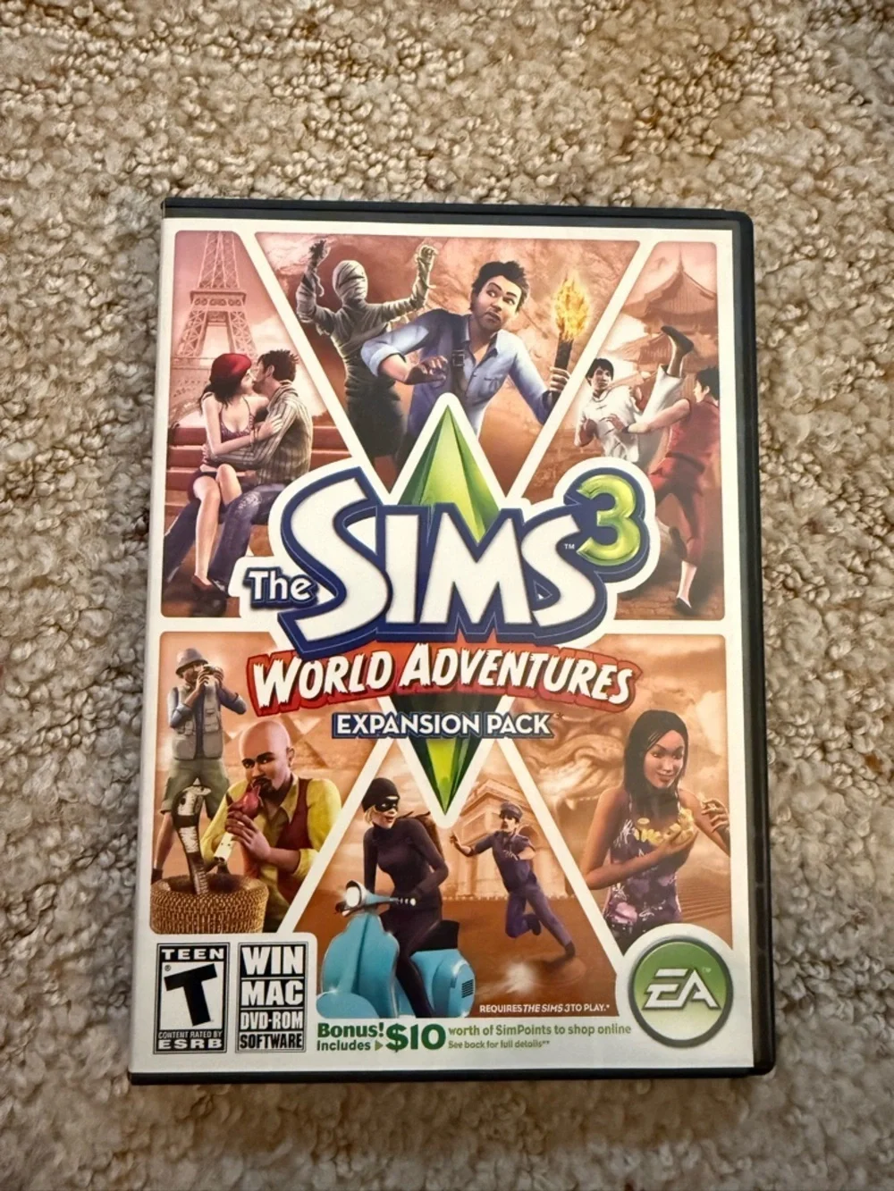 The Sims 3 World Adventures Expansion Pack - White/Beige Cover